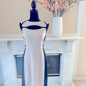 BCBGMAXAZRIA Kelsee Colorblock Midi Dress – Size 10